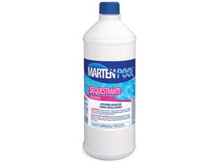Sequestrante liquido - lt.1 in flacone - previene ed elimina i depositi calcarei e l'accumulo di metalli disciolti che rendono l'acqua torbida e/o macchie giallastre ...