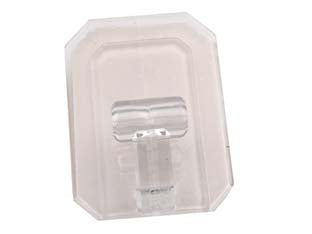 Ganci giganti adesivi in plastica trasparenti - mm.58x78h. - adatto come appendi accapatoio per bagni e docce