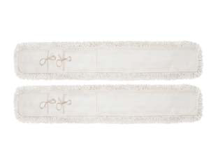 Ricambio frangia cotone per scopa a forbice pz.2 - cm.105x20 (18014) - 2 Frange cotone di ricambio per scopa a forbice, lavabili in lavatrice in modo pratico e veloce per un utilizzo ripetuto