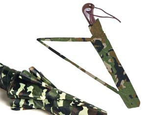 Ombrello pieghevole golf automatico 8 stecche mimetico - manico color legno