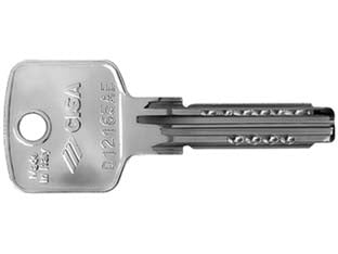 Chiavi profilo piatto 00620010 - 00620010 (tipo silca CS 62P) - in ottone nichelato, per cilindri ASTRAL