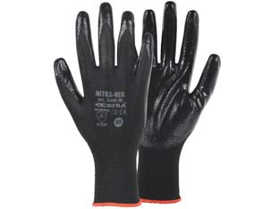 Guanti da lavoro nitra-neo in nitrile - tg.XL - nitrile leggero e resistente agli oli, versatile, fodera in poliestere, protezione generale, protezione meccanica leggera, am...