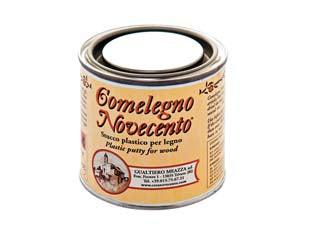Comelegno stucco plastico per legno pronto alluso ml.250 - noce chiaro - stucco monocomponente pronto all'uso a rapida essiccazione a base di farina di legno ideale per la riparazione di legni difet...