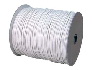Cavetto acciaio ottonato rivestito in pvc bianco - ø mm.6 in rotoli da mt.200 - in acciaio ottonato plastificato