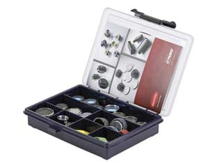 Kit service per installatori aeratori e chiavi pz.21 - composto da: pz.5 aeratori DL M24x1, pz.2 aeratori DL M22x1, pz.1 aeratore HONEYCOMB M28x1, pz.1 aeratore CASCADE SLC Econom ...