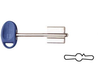 Chiavi originali mottura doppia mappa 92187/5 - (92187BLU5C) - chiave non cifrata, per serie 52, 52k, 54, 54k (escluse COMPACT e REPLAY) serie 68