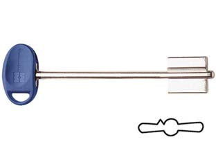 Chiavi originali mottura doppia mappa 92188/4 - (92188BLU4C) - chiave non cifrata, per serie 20, 52Y, 54Y esclusi gli articoli 20.501/511