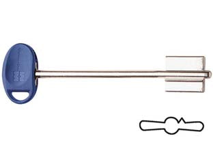 Chiavi originali mottura doppia mappa 92188/5 - (92188BLU5C) - chiave non cifrata, per serie 52, 54, 52K, 54K (escluse COMPACT e REPLAY), 68