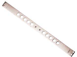 Contropiastre per serrature porte blindate 94267 - interasse mm.28, mm.562x35x3 (942670028) - contropiastre nichelate, per articoli 54.774/784, 85.774