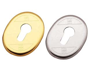 Mostrine esterne 95417 - mm.65x90, ottone (95417OT0C1) - mostrine complete di supporto in plastica