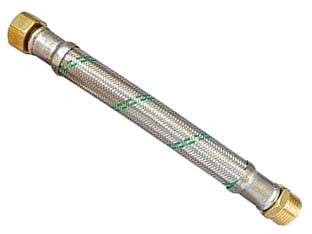 Flessibile inox antivibrante parigi green flexcore - MF 3/4' cm.40 - DN20 - treccia esterna in acciaio inox, in-liner in polietilene anti-schiacciamento resistente ad alte temperature, sopporta pressio...