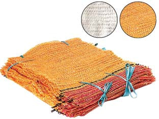 Sacco raschel in rete - portata fino a kg.10, cm 40X60, giallo oro - Nessuna Descrizione per questo prodotto