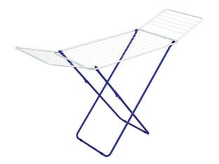 Stendibiancheria jolly bicolor in acciaio verniciato mt.18 - cm.180x55x96h. - portata max Kg.17, peso Kg.2,75, in acciaio verniciato, dispone di circa mt.18 lineari per stendere