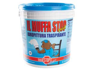 Il muffa stop paint idropittura traspirante - lt.14 in barattolo - è una idropittura murale traspirante dall'aspetto vellutato, idoneo alla finitura di qualsiasi intonaco ed utilizzabile in qu...