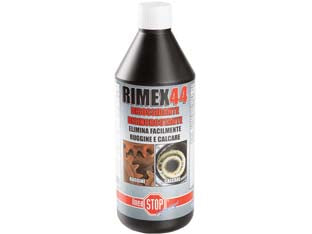 Rimex 44 disossidante disincrostante - ml.750 in flacone - detergente specifico disossidante e disincrostante che elimina facilmente ogni traccia di ruggine e calcare, può essere utili...