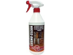 Legno clean detergente specifico per la pulizia di infissi in legno - ml.750 in flacone spray - detergente specifico per la pulizia e la cura di infissi e manufatti in legno come porte, finestre, tavoli, mobili, scrivanie...
