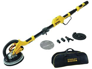 Levigatrice per pareti 750w (sfmee 500s-qs) - 750w di potenza, manico estensibile fino a cm.180, manico pieghevole, luce led (intorno al platorello), impugnatura in gomm...