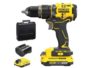 Trapano avvitatore a percuss. 2 batt. litio 18v 2ah (sfmcd 711d22-qw) - 2 batterie al Litio da 2Ah - 18v di potenza, 2 velocità, caricabatterie rapido 1,25A, indicatore di carica batteria, velocità a vuoto 0-350 / 1500 g/m,...