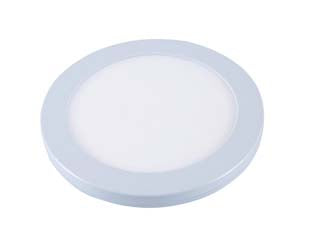 Pannello tondo led slim - 18W - 1800 lm - cm.22,5x20h. - colore bianco - 220-240V, lampada led 120°, durata media 25.000 ore, non dimmerabile, CRI 80, IP20, cambio di luce (calda 3000K /neutra 4000K...