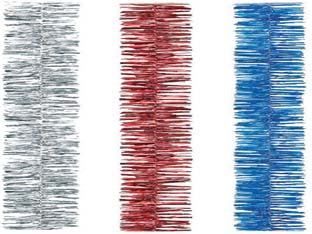 Fili addobbo semplici - colore rosso - lunghezza cm.200, ø cm.14