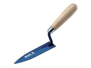 Cazzuolino work-it a foglia dolivo manico in legno - mm.120 - 41140 - in acciaio verniciato di prima qualità con manico in legno