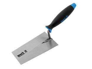 Cazzuolino work-it punta quadra manico in gomma - mm.120 - 40725 - in acciaio di prima qualità con manico in gomma