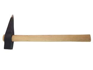 Martelli testu rinaldi art.418 - gr.1000 - manico in legno cm.45 - in acciaio di alta qualità, forgiato e temprato, con manico in legno, made in Italy