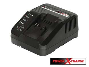 Caricabatteria 18v 3ah - potenza 200/260 V / 50-60 Hz, 18V, COMPATIBILE PER TUTTE LE BATTERIE DELLA FAMIGLIA POWER CHANGE, tempi di ricarica brevi g...