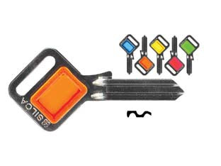 Chiavi per cilindri universal 5 spine grandi ul050fz - UL050FZ DX taggy 5 colori assortiti - in ottone