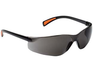 Occhiali di protezione stanghette fisse sport grigio scuro - lenti antipolvere, montatura nera, categoria II
