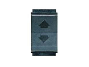 Pulsante doppio saliscendi arc - 2NA - 10A 250V (7817.1) - colore grigio scuro, adatto per il montaggio su cestello portafrutto 'ARC' e/o 'LIVING'