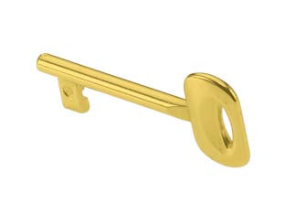 Chiave speciale per patent ottonata - n°6 - Nessuna Descrizione per questo prodotto