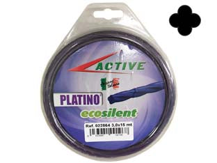 Filo nylon platino ecosilent elicoidale viola per decespugliatori - ø mm.3 - blister mt.69 - filo che grazie alle sue eccezionali caratteristiche in termini di resistenza e di durata si posiziona come un prodotto veram...