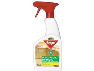 Baygon scarafaggi & formiche trigger ml.500 - adatto ad ambiente domestici, spray liquido contro scarafaggi, formiche, cimici e ragni, efficace fino a 4 settimane, princip...