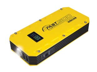 Avviatore di emergenza fast 500 12v - avvitatore d'emergenza e power bank, avviamento rapido di auto e furgoni con batteria litio 12V, alimentazione di smartphone,...