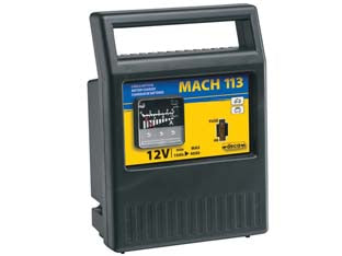 Caricabatteria portatili mach 113 12v 10-40ah - alimentazione 230V, potenza 40W, tensione di carica 12V, corrente di carica efficace 3A, capacità batteria 10/40Ah min/max, ...