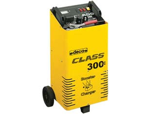 Caricabatteria class booster 300e 12-24v 25-350ah - alimentazione 230V, potenza 0,7/4,6Kw, tensione di carica 12-24V, corrente di carica efficace 20A, capacità batteria 25/350Ah...