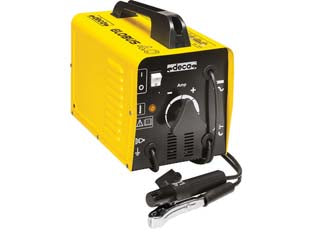 Saldatrice ad elettrodo globus 4.0 - alimentazione 1Ph-230V, campo di regolazione 44-160A, tensione a vuoto 43-49V, potenza assorbita 2/5,0kw min/max, fusibile 20...