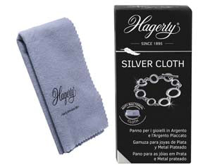 Silver cloth - cm.30x36 - tessuto impregnato per la pulizia di gioielli in argento o argentati, consente di eseguire una manutenzione rapida e quotidia...