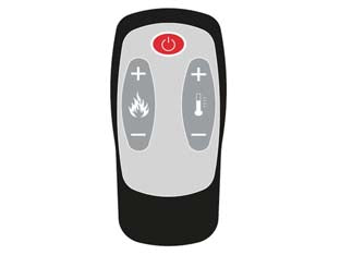 Telecomando a 5 tasti per stufe a pellet - telecomando con funzione di accensione, spegnimento, regolazione temperatura ambiente, regolazione potenza, verificare la com...