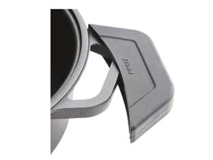 Coppia presine in silicone grigie - coprimanici in silicone removibili e termoisolanti, ergonomici, lavabili in lavastoviglie e termoresistenti anche in forno