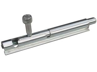 Catenaccio tondo a saldare art.66 - mm.300x25 art.066300V - in acciaio zincato, piastra mm.25, catenaccio ø mm.12