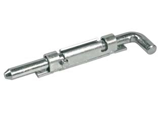 Paletto a leva rotondo smontabile da avvitare in acciaio inox art.67 - mm.300 art.067300A - piastra mm.25, sezione paletto mm.16