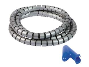 Guaina raccoglicavo mt.2 - grigia 62996 - in dotazione: utensile per inserimento dei cavi, in confezione singola sacchetto