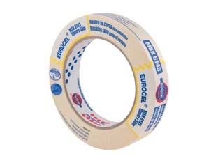 Nastro carta (msk 6143) - mm.30h. in rotoli da mt.50 - nastro monoadesivo in carta per mascheratura indicato per tutti i lavori del settore edilizio, decorazione ed impieghi indust...