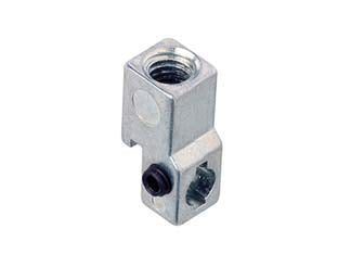 Raccordo filettato m8 per barra filettata 9908 - (990823) - da abbinare a serrature chiusura triplice, da montante e da fascia, utilizzabile con aggancio aste ad innesto o a vite