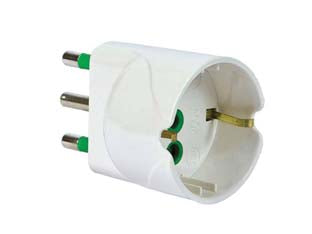 Adattatore schuko 2 poli + terra 16a bianco linea garanti - bianco 82610-E - Nessuna Descrizione per questo prodotto