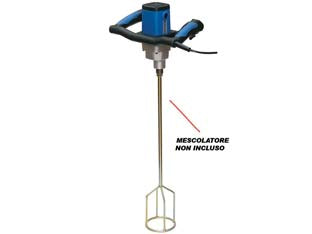 Miscelatore elettrico ev 12 800w - miscelatore piccolo e leggero altamente ergonomico grazie alla doppia impugnatura, idoneo per miscelare pitture, vernici, sma...