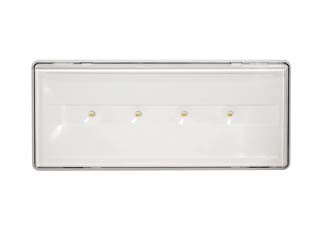 Lampada emergenza led da parete e da incasso stile + - 11w - 4000°K naturale - mm.119x280x46h - 50/60Hz appareccho di emergenza ideale per qualsiasi ambiente da parete e da incasso, funzione SE/SA (solo emergenza/ sempre ...