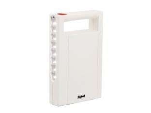 Lampada portatile anti black-out ricaricabile led illumina - 8 luci da 7 LM - mm.125x193x36h. - lampada portatile ricaricabile led, con funzione luce d'emergenza anti black-out, è presente sul rentro un vano per riporre i...